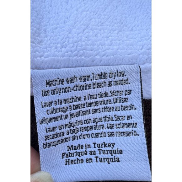 3 small 3 Medium Avanti Cotton Vintage Peach Rose Embroidered Bathroom Towels - Picture 15 of 15